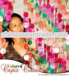 Colored Capiz Curtains