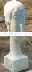 Male head fountain