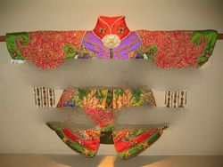 quilted and patchwork batik garment