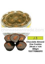 halal chocolate almond one cookies