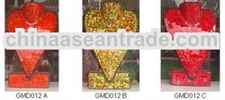 Glass mosaic necklace display
