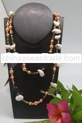 BEAD AND SHELL NECKLACE