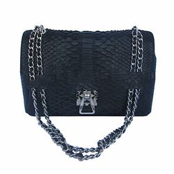 Python Skin Clutch Bag