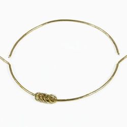 brass bangle cuff Y.796b