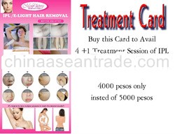 IPL HAIR REMOVAL TREATMENT CARD