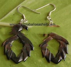 bali earring shell and seashell