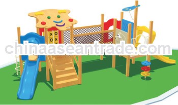 kids outdoor wooden structure children outdoor wooden playground equipment for wholesale