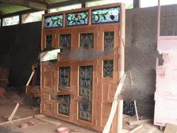teak door