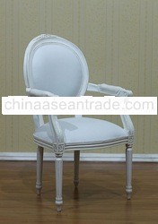 White Painted Furniture - French Oval Chair