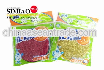 kitchen ckeaning round sponge scrubber