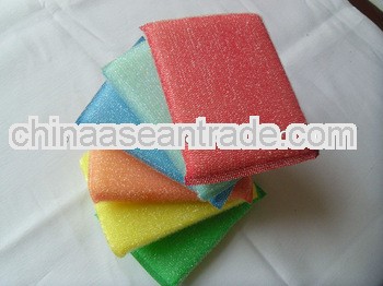 kitchen red seaweed sponge scrubber pad