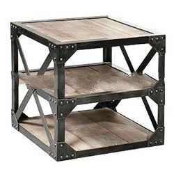 Industrialized Salvage Side Table