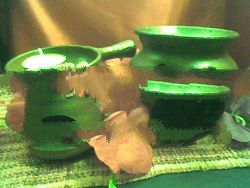 CINTHUNG AND ROUND CLAY OIL BURNER