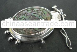 SS Tongue Clasp 5 Strands with MOP