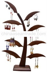 Wooden earring display