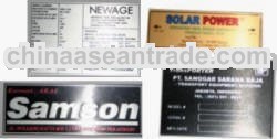 metal etching name plate