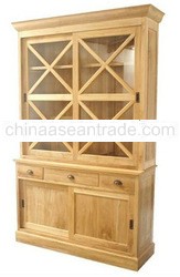 TEAK MINIMALIST VITRINE CABINET