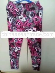 flower pattern fashion pant