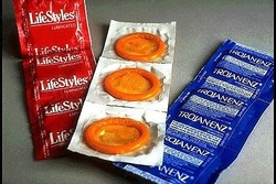 Lifestyle Condom, tip glow in dark condom