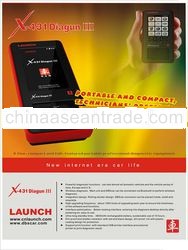 Global version newest scan tool 100% Genuine Launch X431 Diagun III
