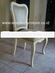 Antique Reproduction Chair Mahogany Painted Wooden Dining Chair Classic European Home Furniture