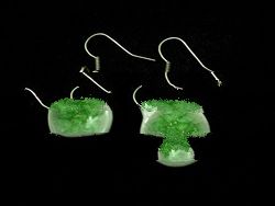 round ceramic earing