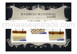 A Thai Authentic Bamboo Handbag 02, Thai product, Made in Thailand, Handmade Handicraft Production, 
