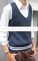 Knitted Vest-Stripe