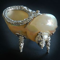 seashell with silver art crafts