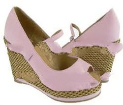 Nct Wedges Pink Shoes