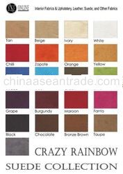 Crazy Rainbow Suede Fabric
