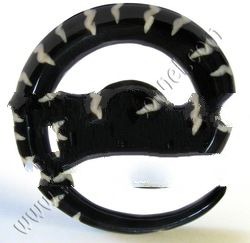 Organic Flesh Tunnel, Plug, Expander from Horn, Bone, Wood, Resin