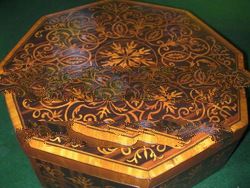 Hexagonal Marquetry Box