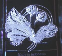Silver Filigree Brooches