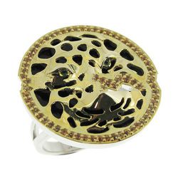 NDNH-365 High end sterling silver ring, tiger shape.