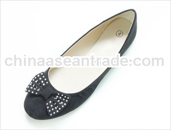 ladies dance casual style bow style black color