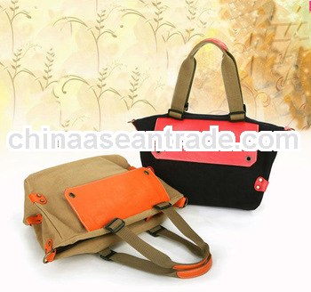 lady canvas spring and summer handbag