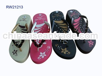 lady's high-heel wedge slippers RW21213