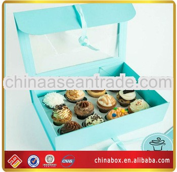lamination cardboard cake box with CMYK JTF