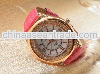 large face jelly watch japan movement diamond watches silicone