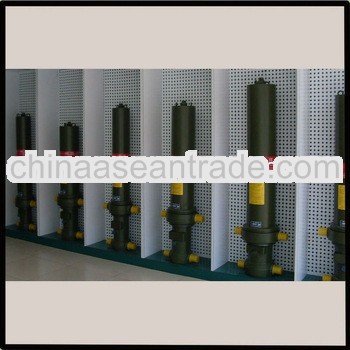 large long hyva type telescopic hydraulic cylinder