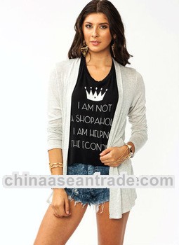 latest high fashion designer sweater clothes women oversized cardigan knit belt cardigan shks50