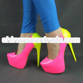 latest high heel shoes for girls pointed toe snake shoes