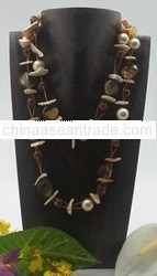 Bead with Shell Necklace