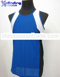  customized polyester Singlet round neck