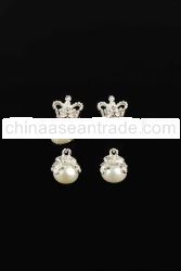 925 Sterling Silver Jewelry Crown Skull Earrings