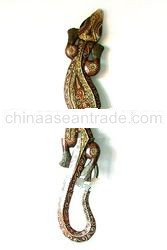 Painted Gecko Wall Hanging