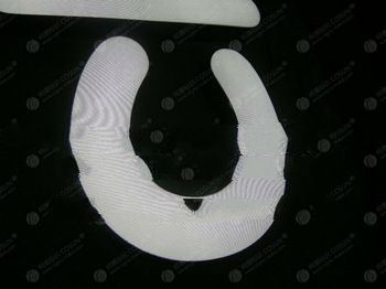 led frontlit letters with double-black colour film