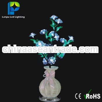 led motif flower vase light