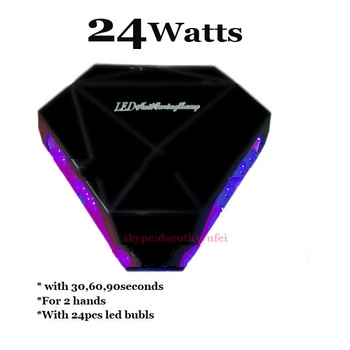 led nail lamp 24w for two hands
